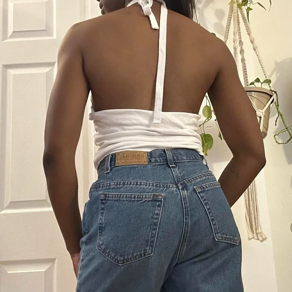 White Halter Neck Top - Picture 4 of 6